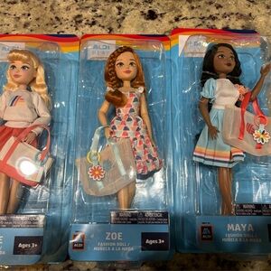 ALDI PLAY JAKKS PACIFIC COLLECTIBLE MAYA ZOE BLAIRE FASHION DOLLS